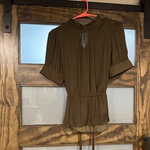 Naked Zebra Mock Button Turtle Neck